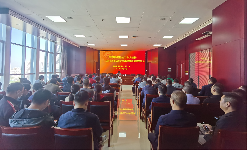 紧跟核心强忠诚 在深学细悟中坚定信仰信念 ——米兰网页版·官方站在线登入-米兰(中国)
负责人汪洋同志为全体党员讲授主题教育专题党课